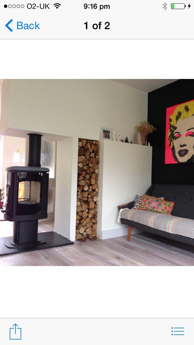 Charnwood duple-sided wood burner installed in Sevenoaks home