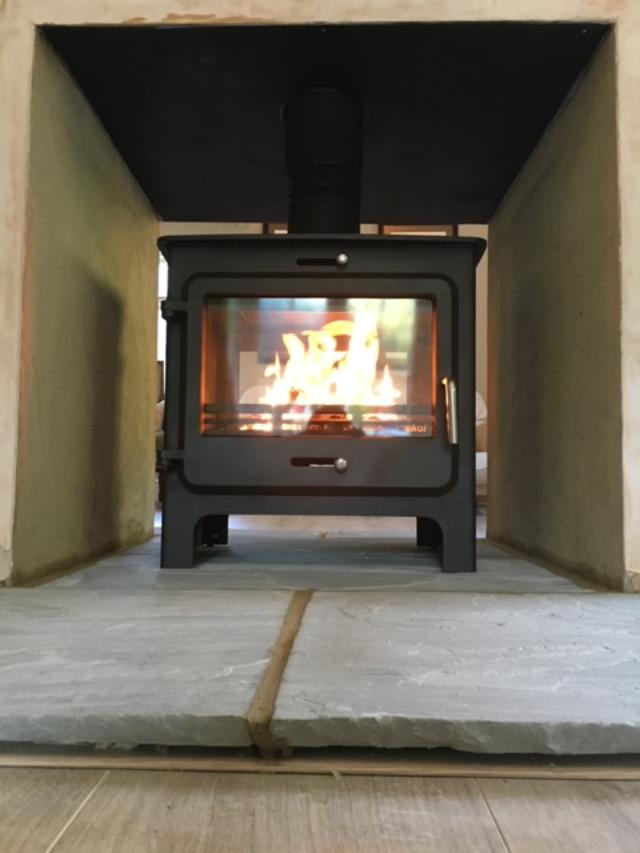 Ekol double-sided wood burning stove
